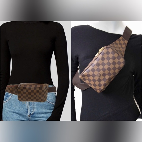 Louis Vuitton Geronimo Darmier Ebene Waist Bag – Monogram Canvas Like 🆕 - Picture 1 of 6